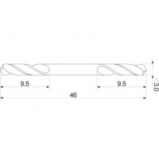 Burghiu dublu metal 3 mm prindere cilindrica Yato ..